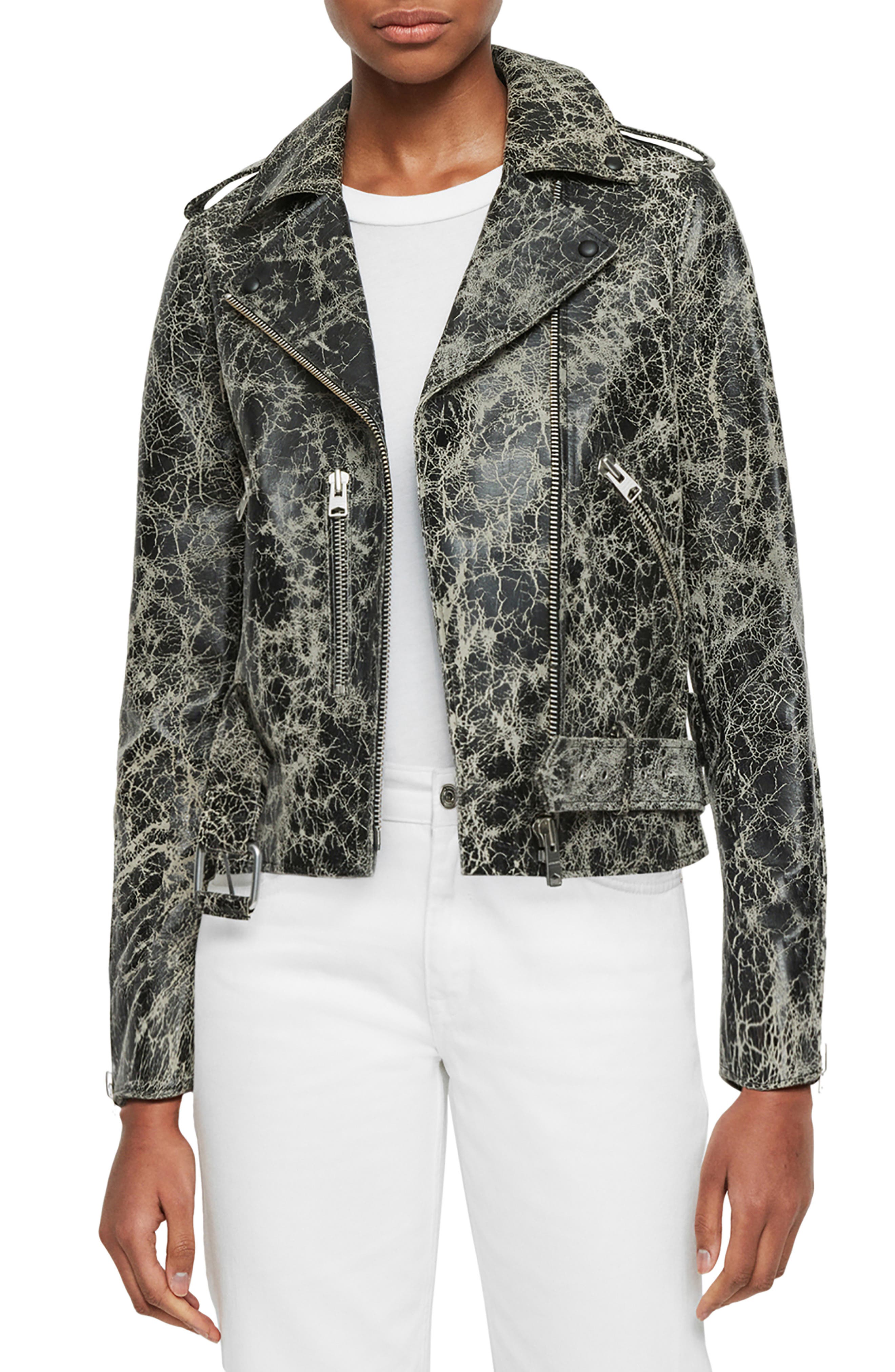 all saints distressed leather jacket