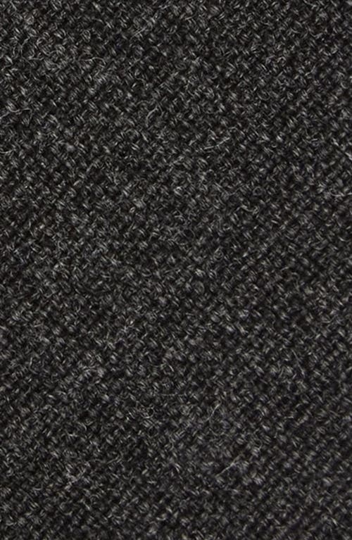 Thom Browne Grosgrain Trim Wool Tie In Dark Grey
