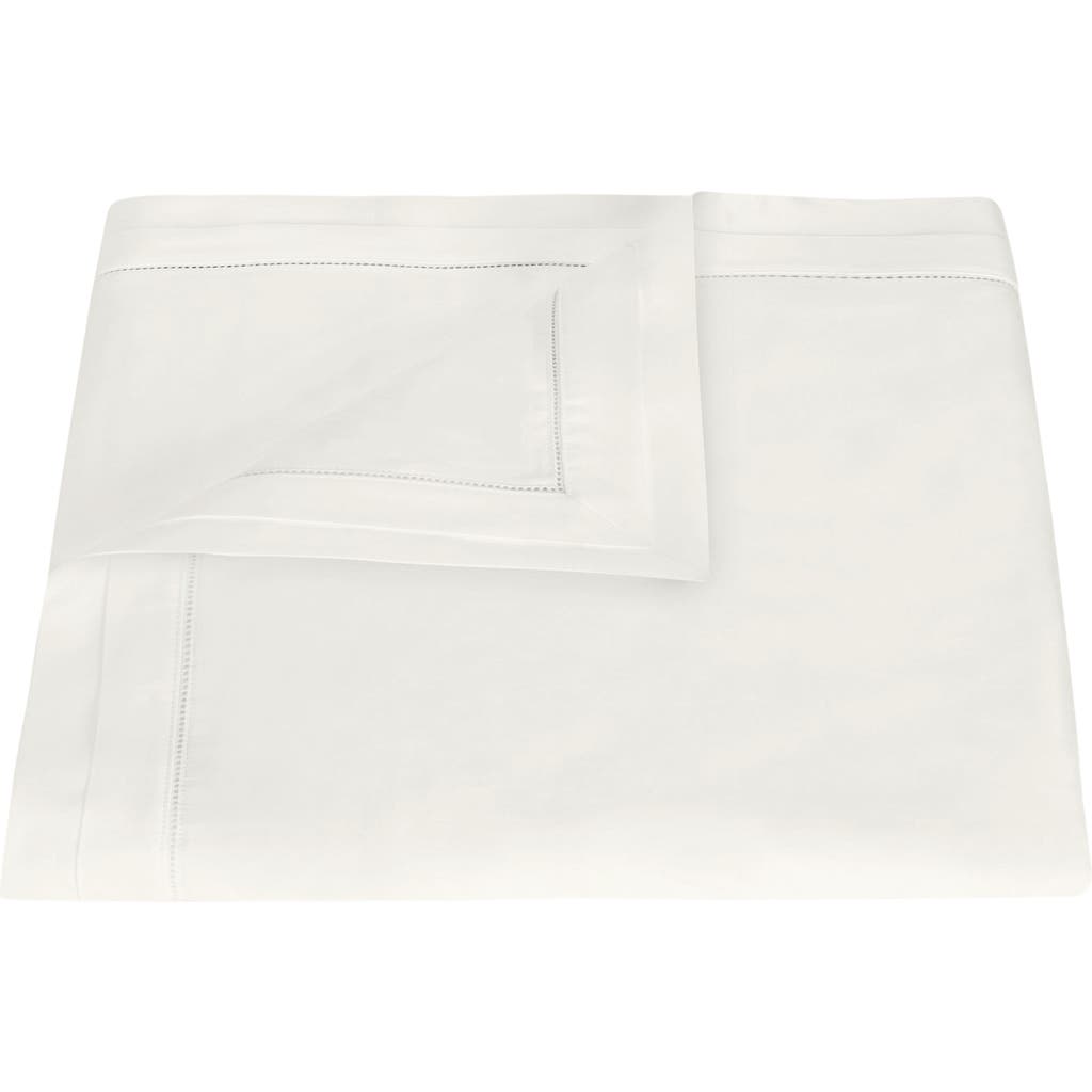 Matouk Ambrose 600 Thread Count Cotton Sateen Duvet Cover In White