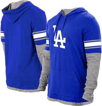 Los Angeles Dodgers Fanatics Branded Arctic Pullover Hoodie - Gray/Royal