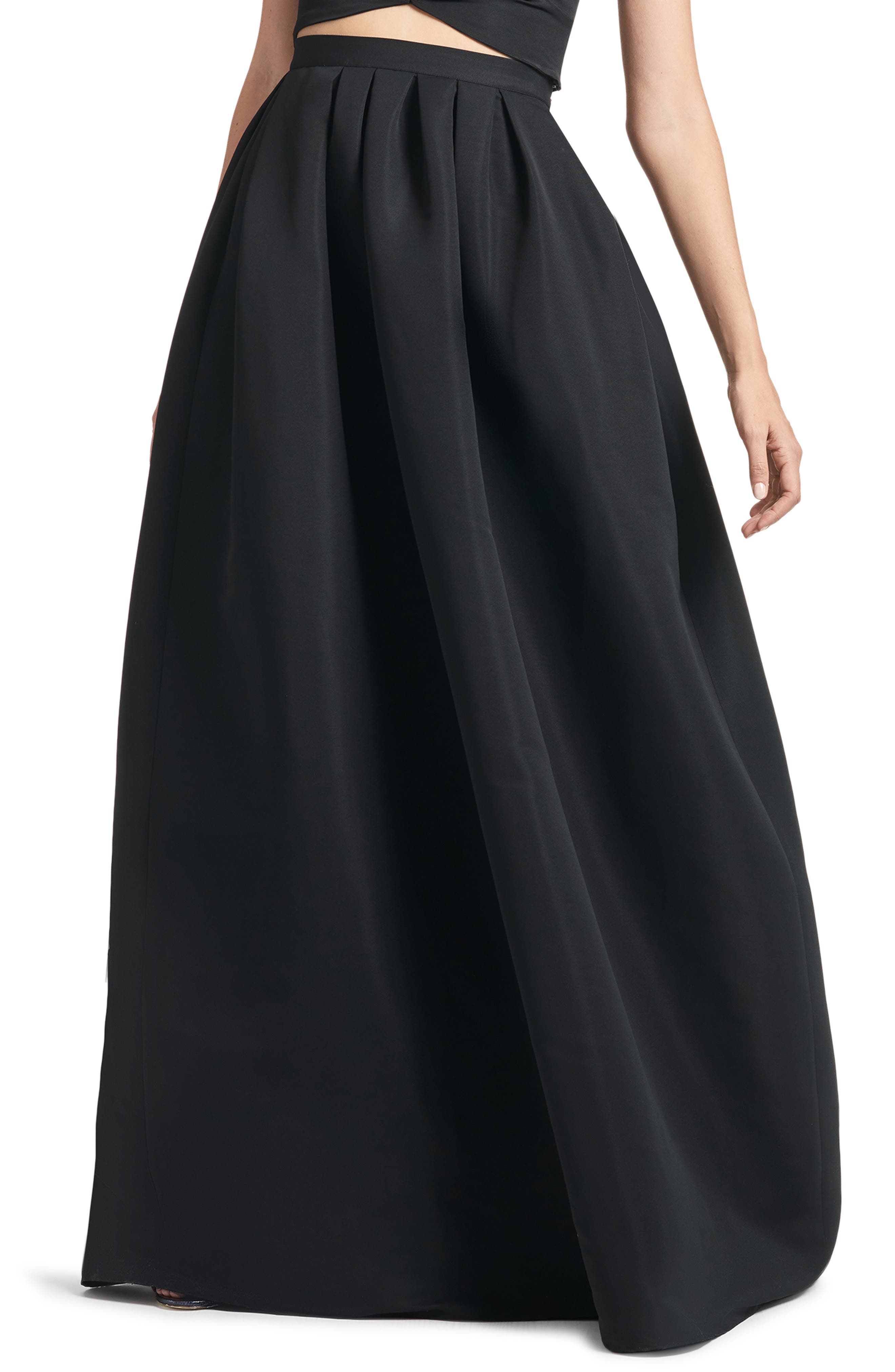 nordstrom black maxi skirt