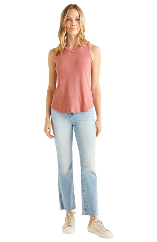 Splendid Acadia Slub Cotton Tank In Sunset