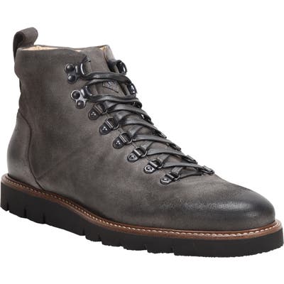 Ross & Snow Stefano Hiking Boot With Genuine Shearling Insole, Grey