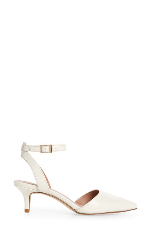 Nordstrom Pearla Ankle Strap Pump In Ivory Cream