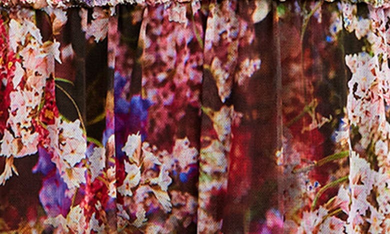 Desigual Azalea Floral Print Long Sleeve Minidress In Mix