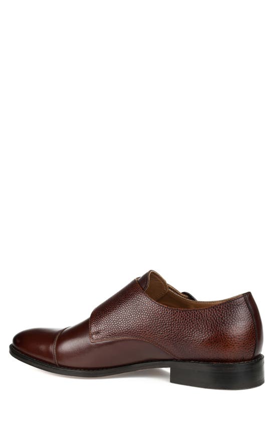 Shop Thomas & Vine Calvin Double Monk Strap Shoe In Brown