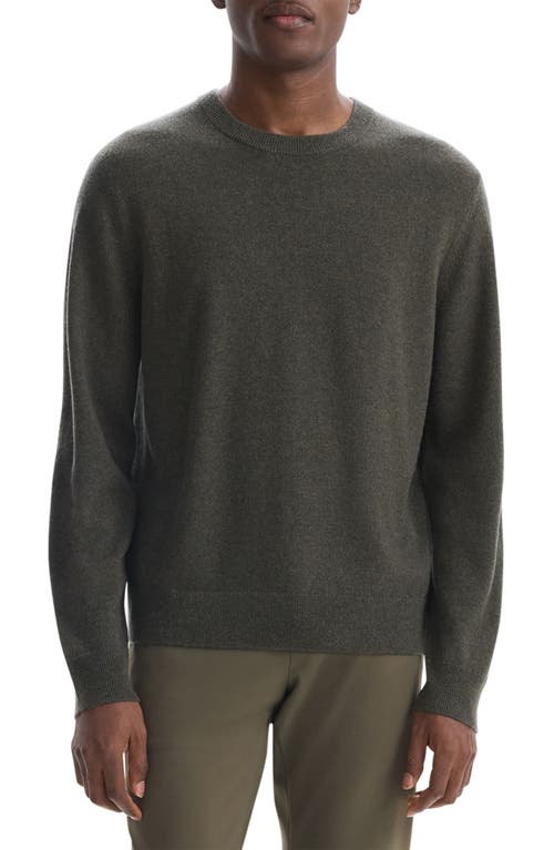 Shop Theory Hilles Cashmere Sweater In Hunter Green Melange