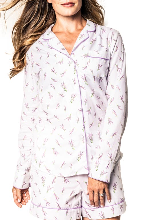 Petite Plume Fields of Provence Short Pajamas White at Nordstrom,