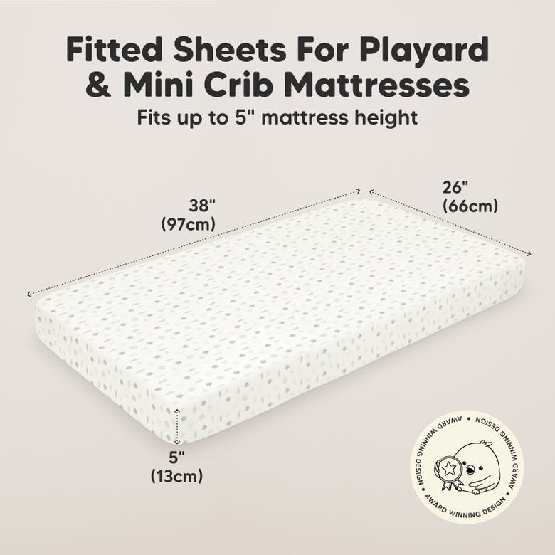 Keababies Soothe Fitted Mini Crib Sheet In Tropic Oasis