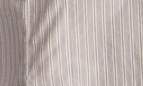 LUCKY BRAND LUCKY BRAND STRIPE COTTON BUTTON-UP PEPLUM SHIRT