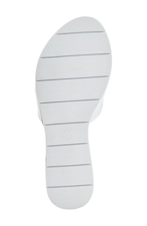 Spring Step Lavona Slide Sandal In White