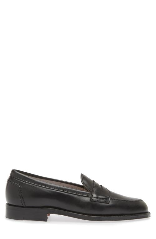 Shop Alden Shoe Company Alden Penny Loafer In Black Soft Calf