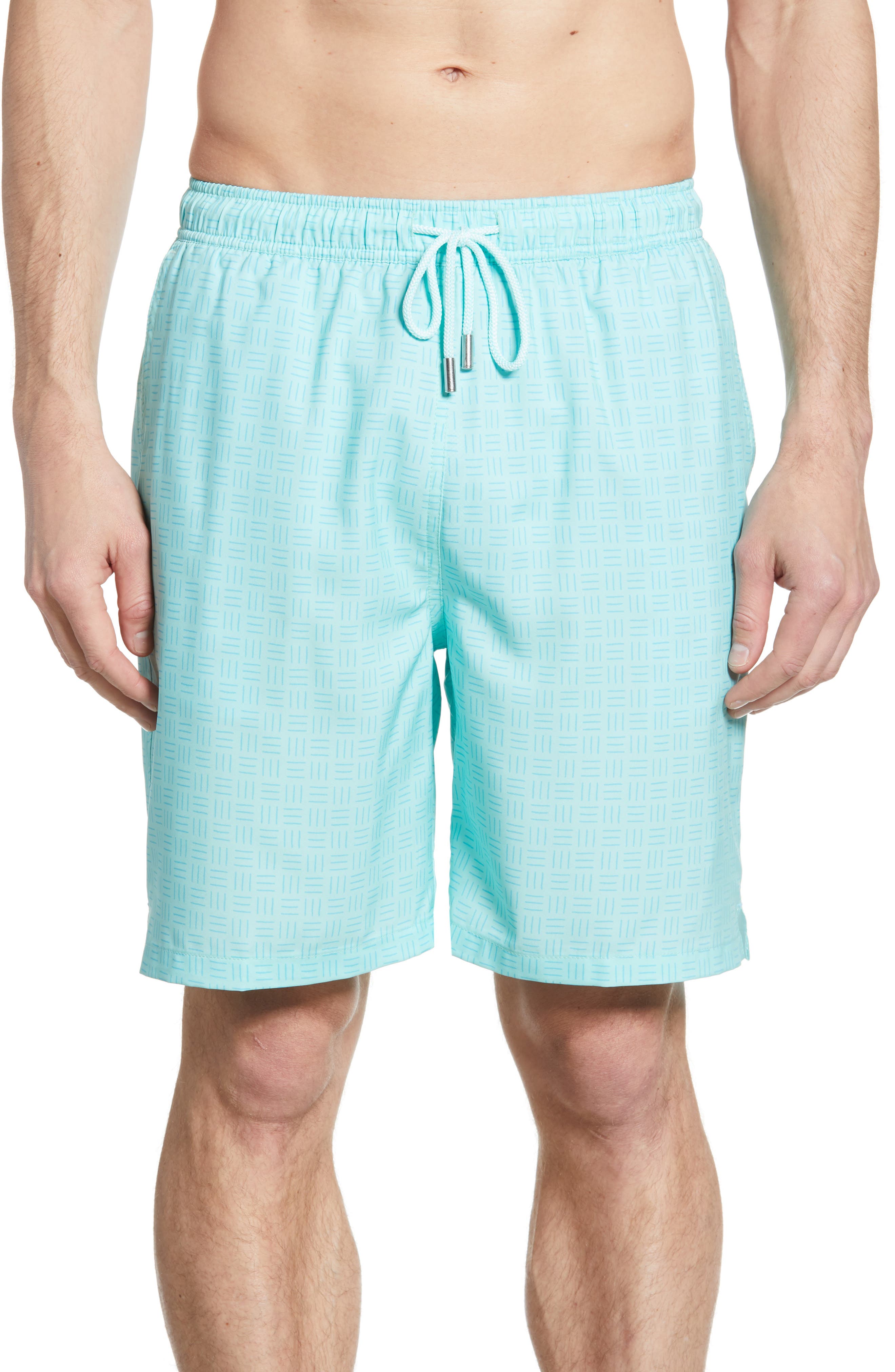 Peter Millar Wilmington Wicker Swim Trunks, Green