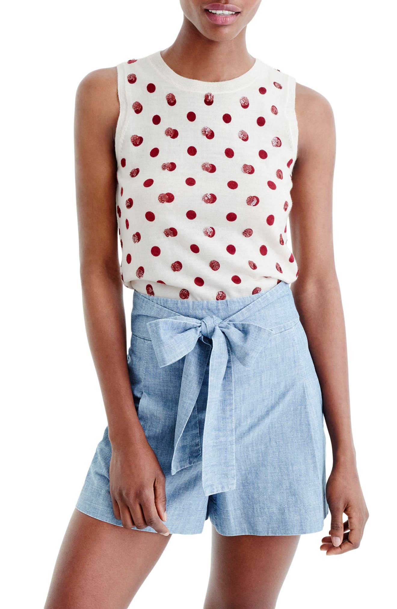 j crew polka dot sweater
