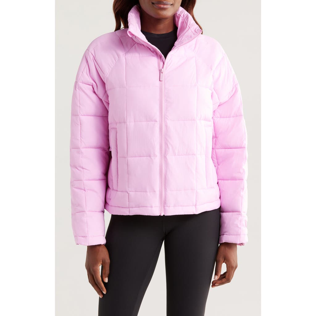 Halfdays Nellie Packable Puffer Jacket in Peony