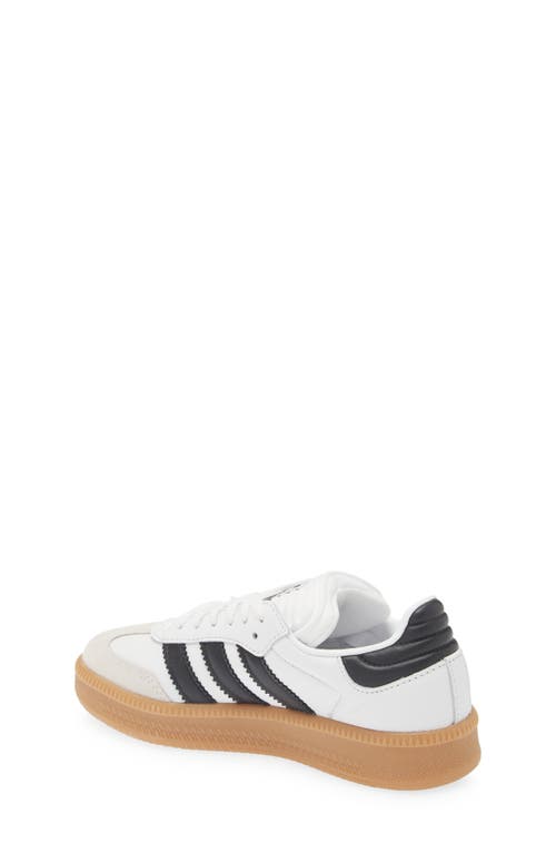 Adidas Originals Samba Lt Leather Low-top Sneakers In White/black/gum