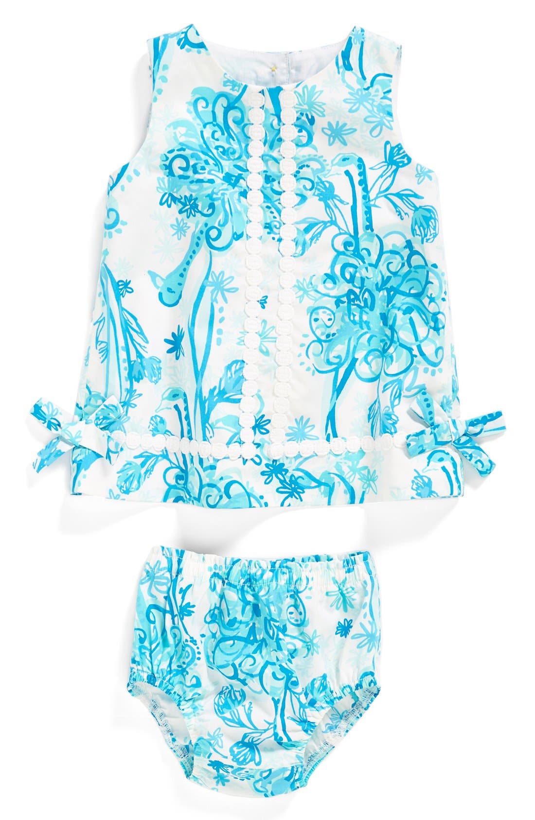 Lilly Pulitzer® 'Baby Lilly' Cotton Shift Dress & Bloomers (Baby Girls) Nordstrom