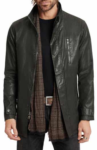 John Varvatos Star USA Band Collar Leather Jacket Nordstrom