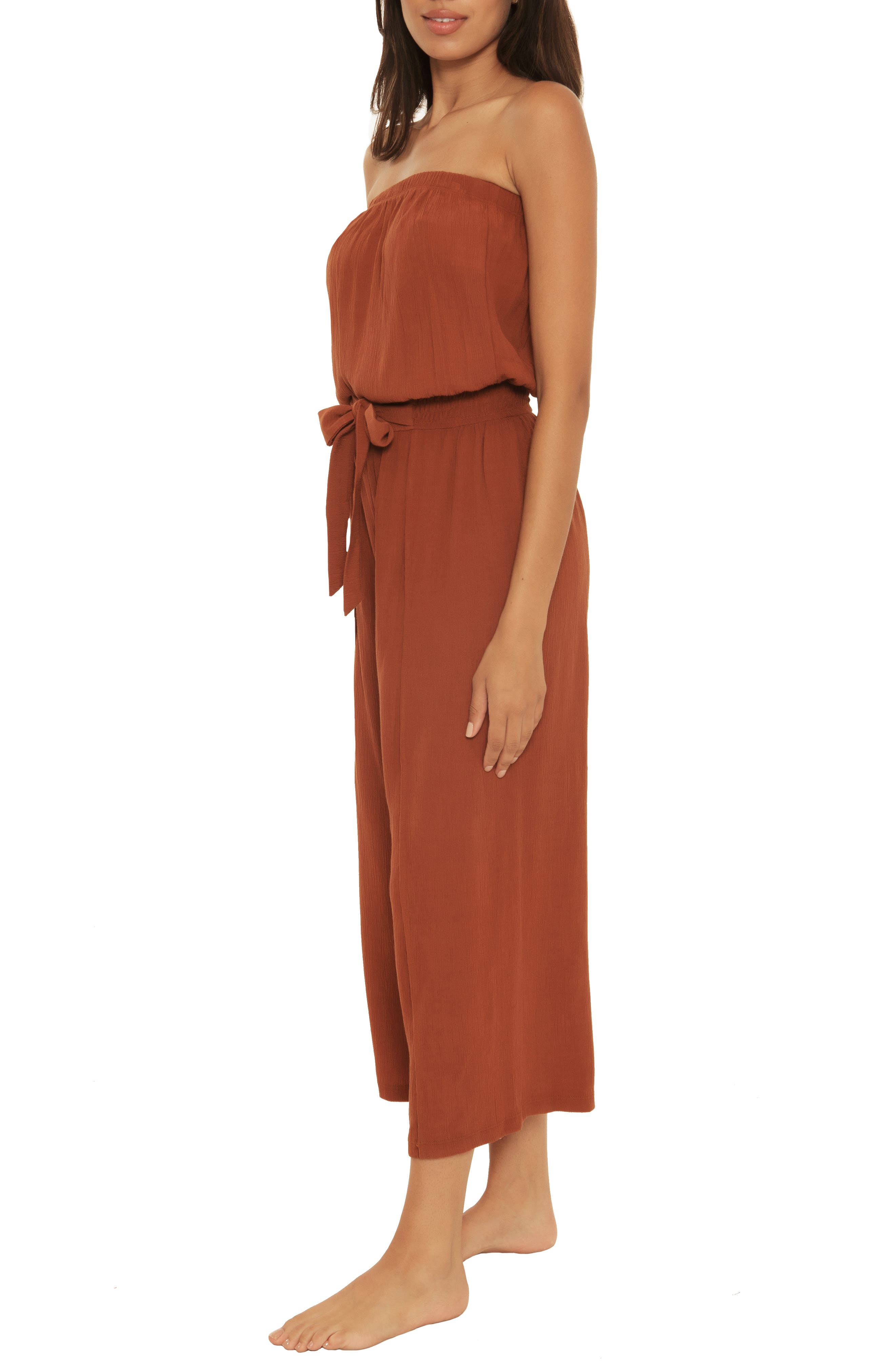 Becca Ponza Strapless Cover-Up Jumpsuit 