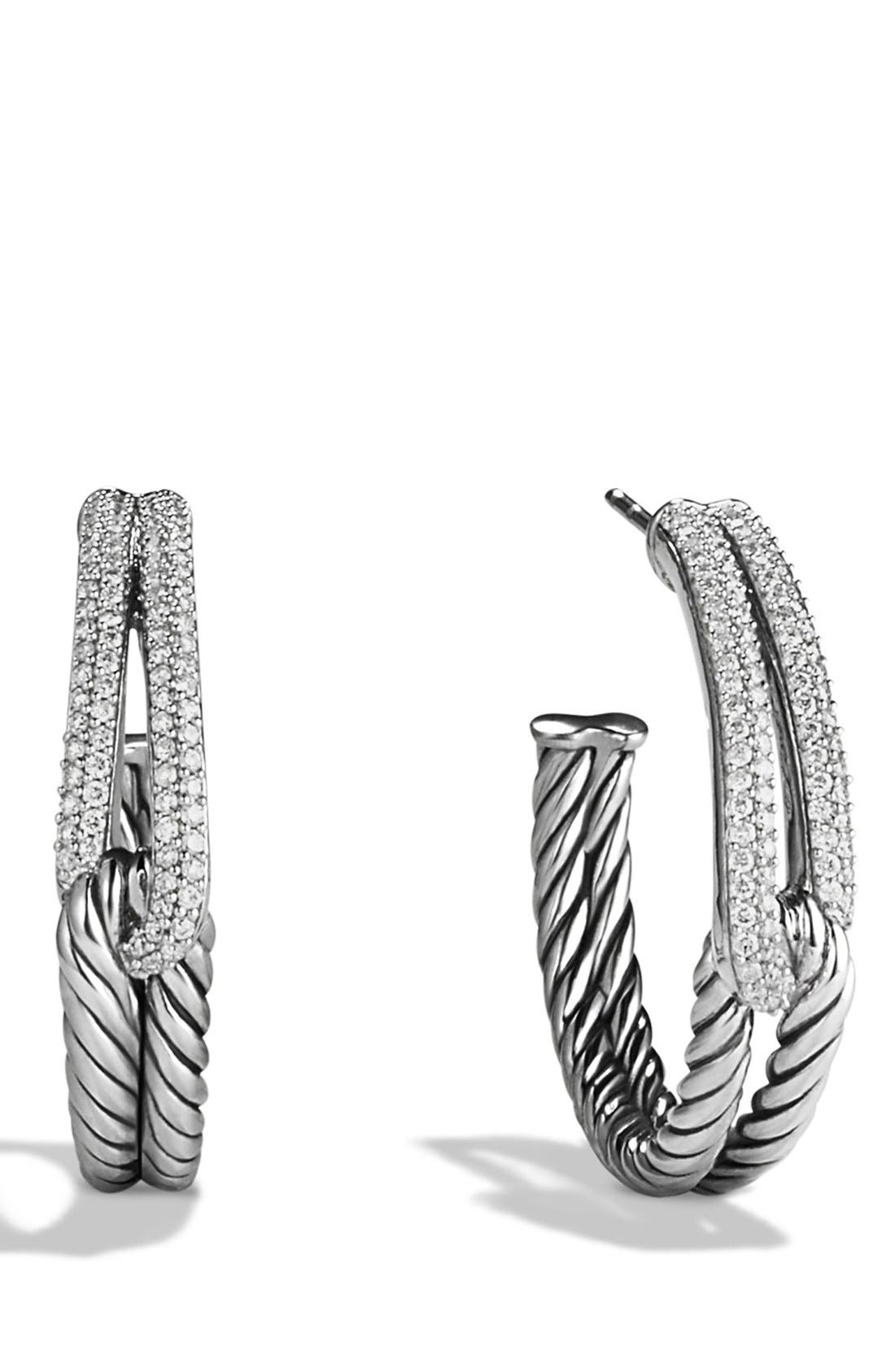 David Yurman 'Labyrinth' Hoop Earrings with Diamonds Nordstrom
