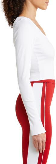 ALO YOGA Alosoft Rib Form Long-Sleeve Crop Top for Women