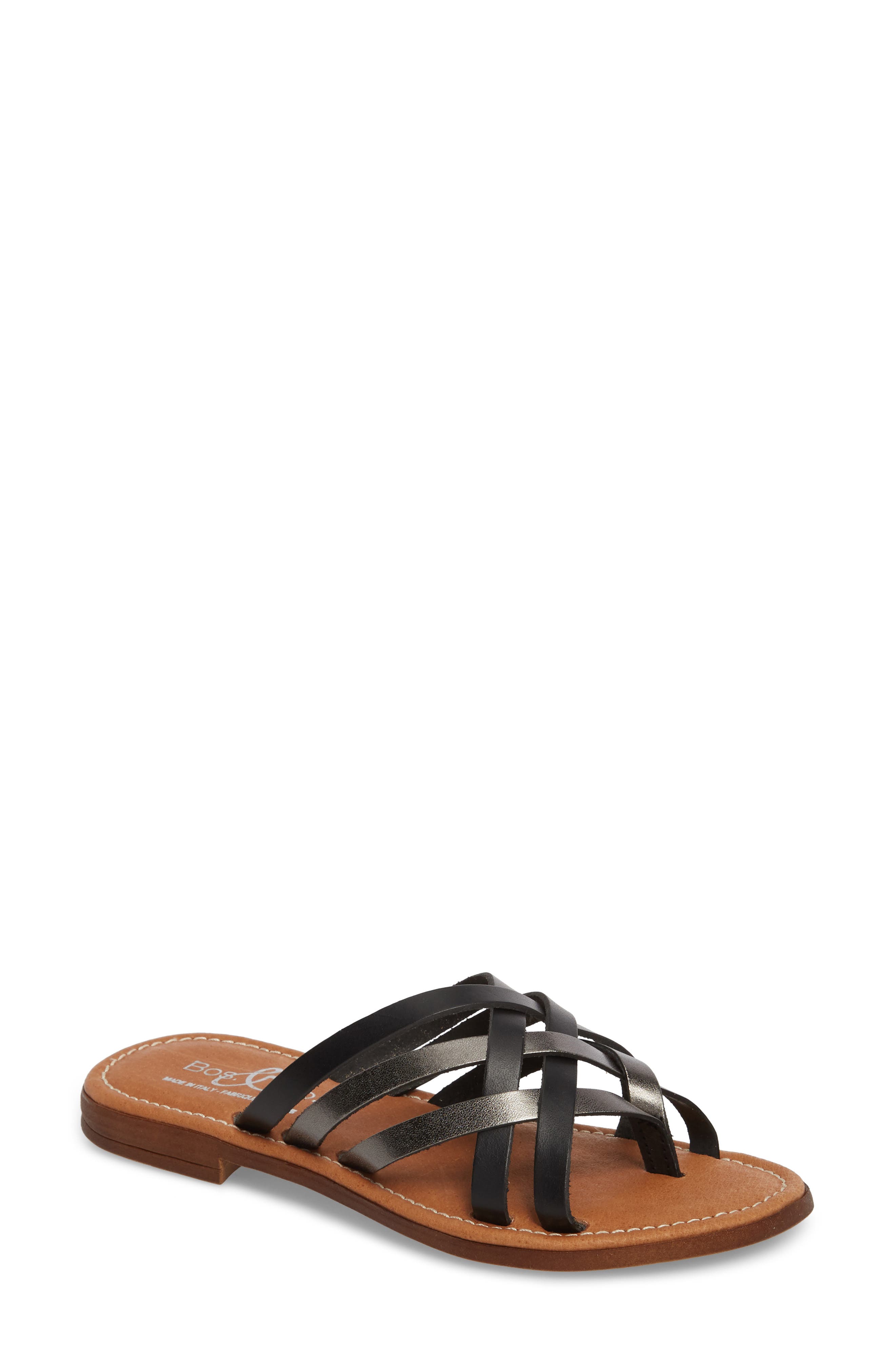 Bos. & Co. Inola Slide Sandal - Black