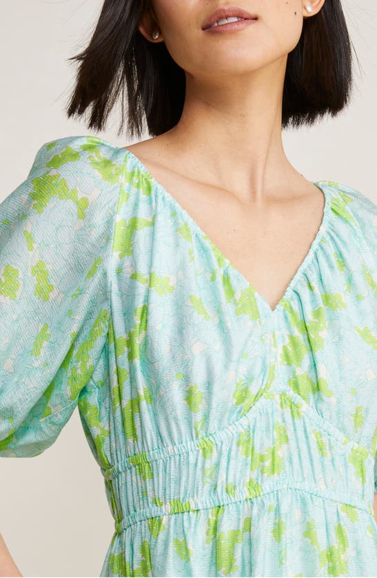 Shop Vineyard Vines Puff Sleeve Tiered Dress In Sydney Floral-marsh