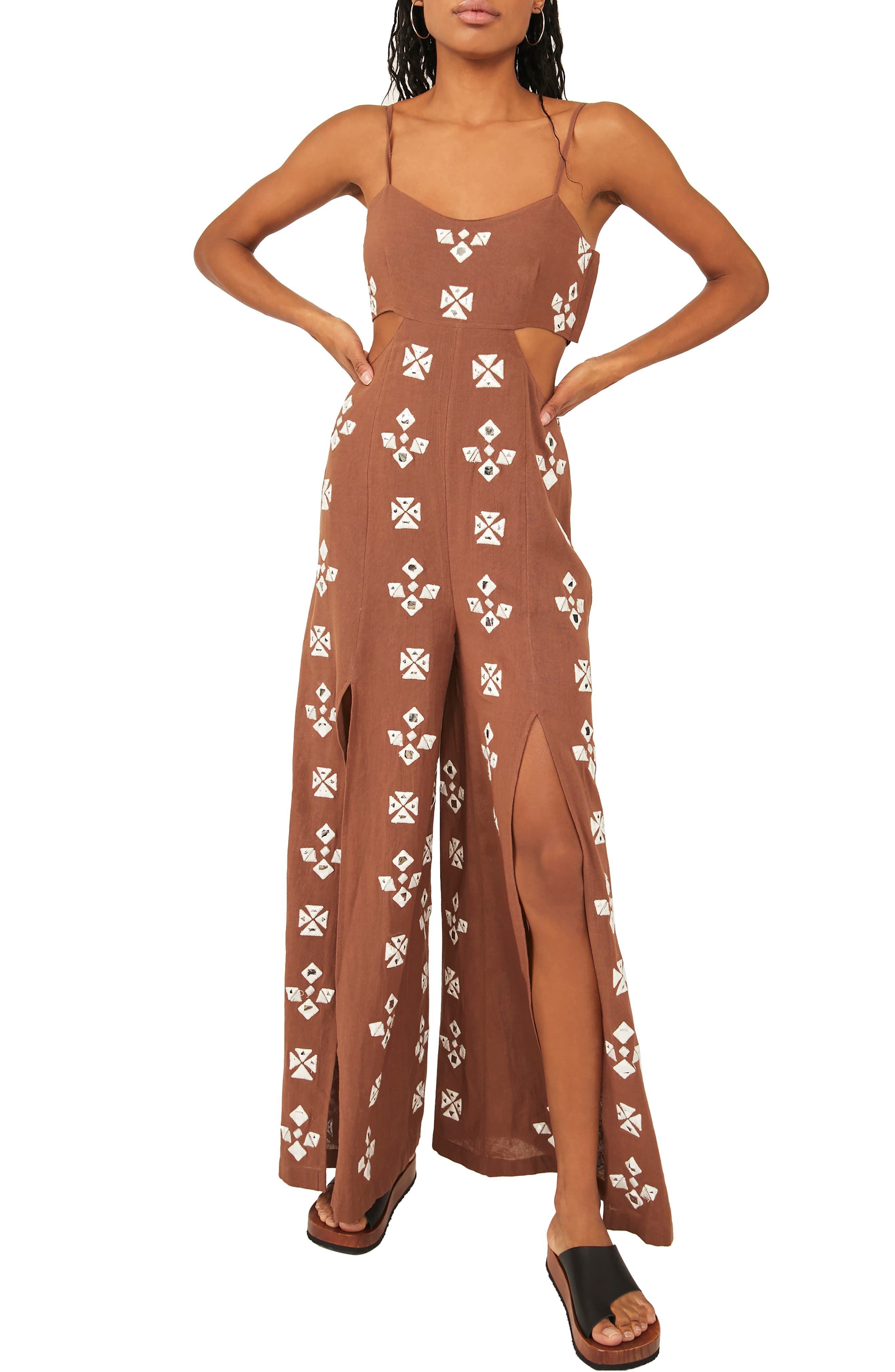 Free People Geo Daze Sleeveless Cutout 