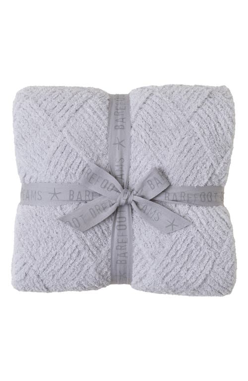 Barefoot Dreams Cozychic Diamond Weave Blanket In Oyster