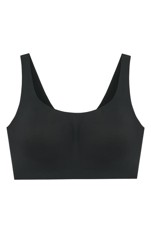 Shop Evelyn & Bobbie The Bobbie Scoop Bra In Black