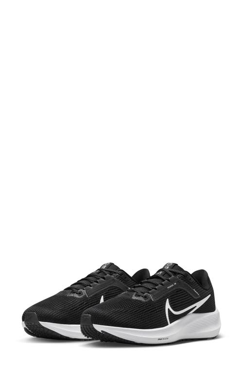 Nike Air Zoom Pegasus 40 Running Shoe Black/Iron Grey/White at Nordstrom,