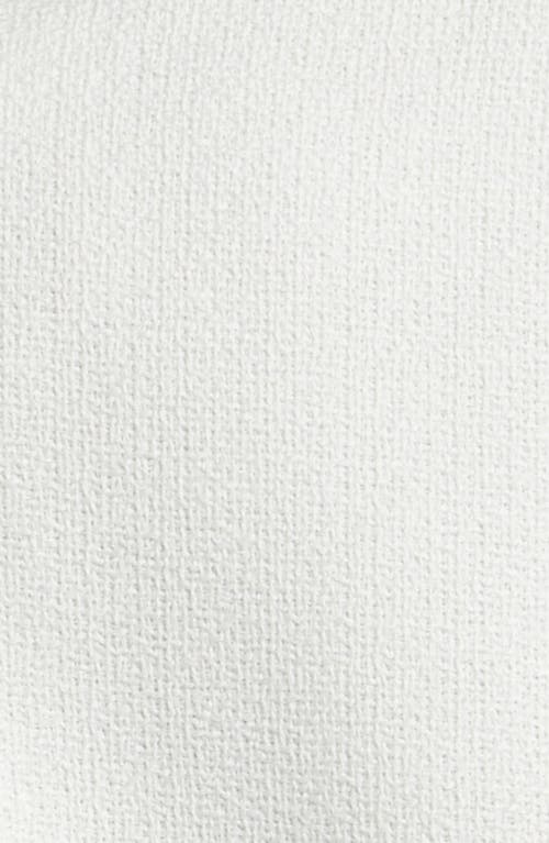 Halogen Raw Hem Crop Blazer In New Ivory