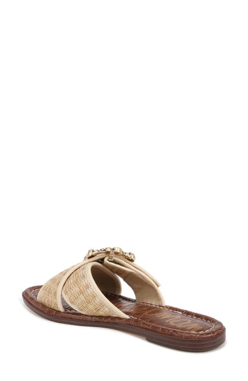 Shop Sam Edelman Gracyn Slide Sandal In Dark Natural