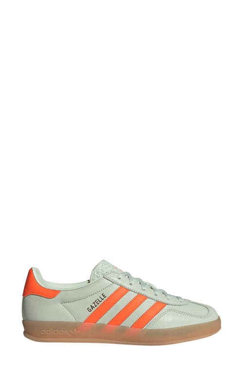 Shop Adidas Originals Adidas Gazelle Indoor Sneaker In Linen/orange/gum