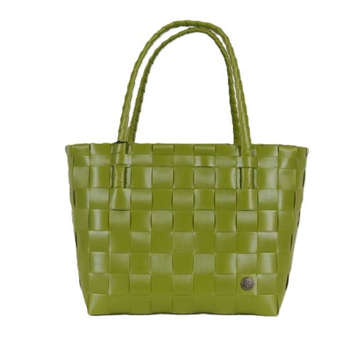 Shop Handed By Paris Recycled Plastic Tote Bag In Olive