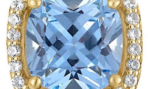 Fzn Diamond Lever-back Earrings In Aquamarine