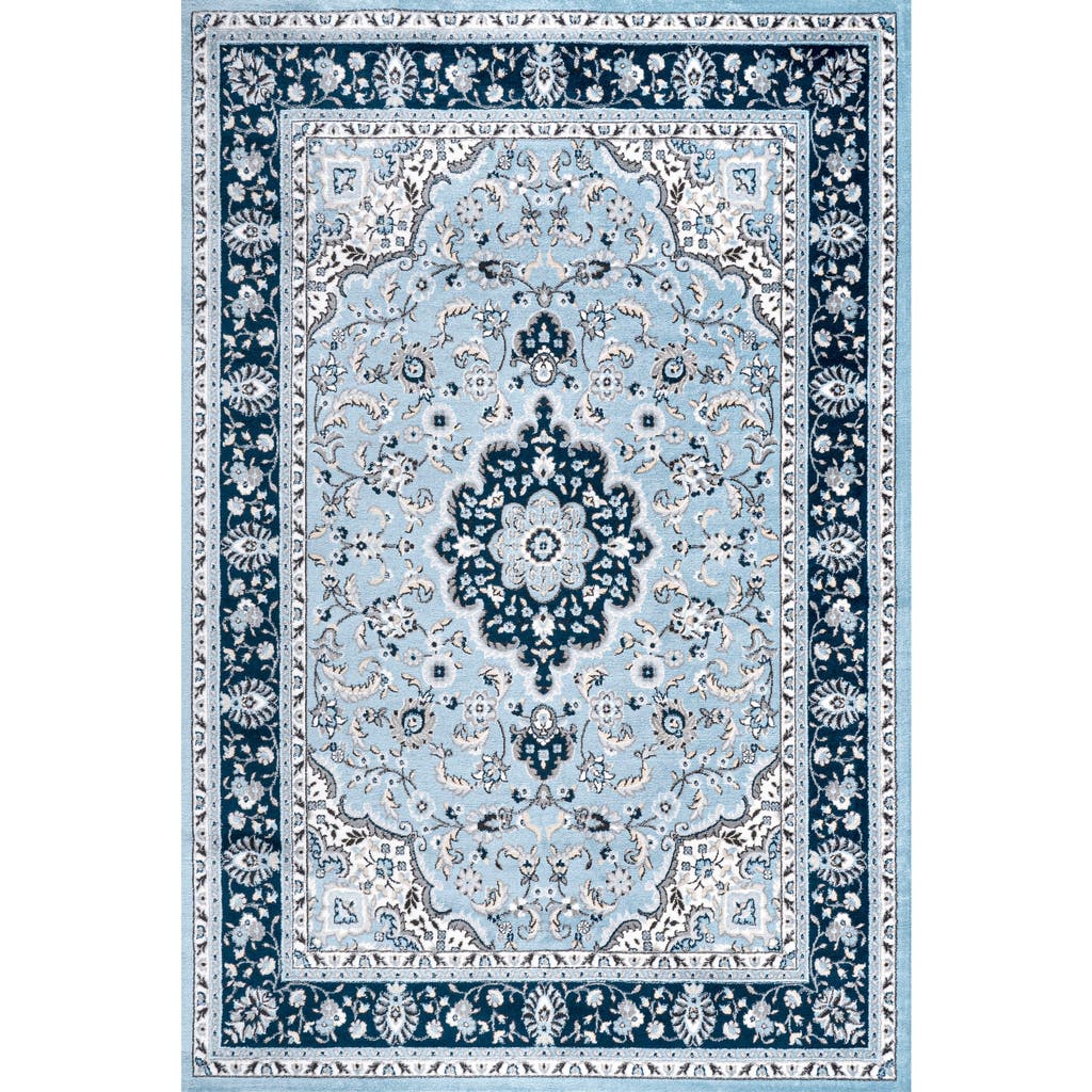 Jonathan Y Palmette Modern Persian Floral Area Rug In Blue/navy