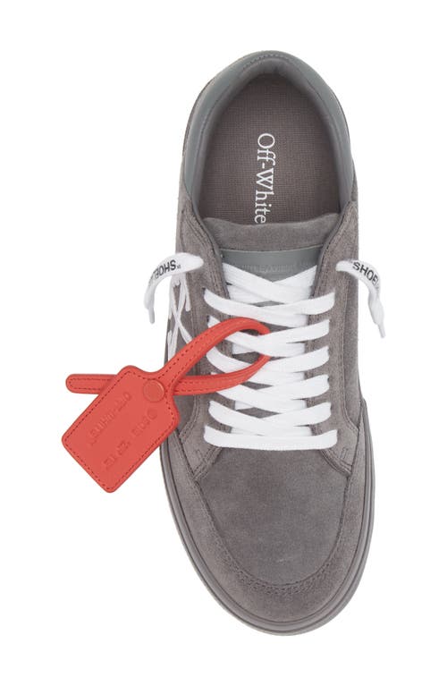 Shop Off-white New Vulcanized Low Top Sneaker In Dark Grey - White