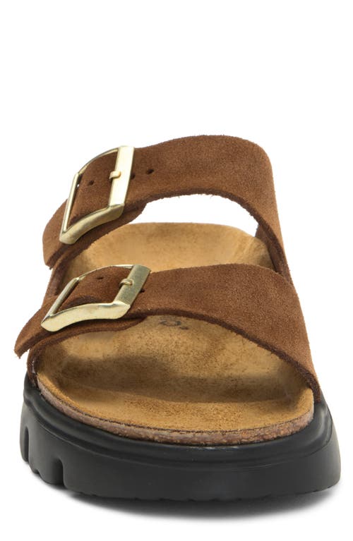 Shop Papillio By Birkenstock Arizona Chunky Sandal In Dark Tea