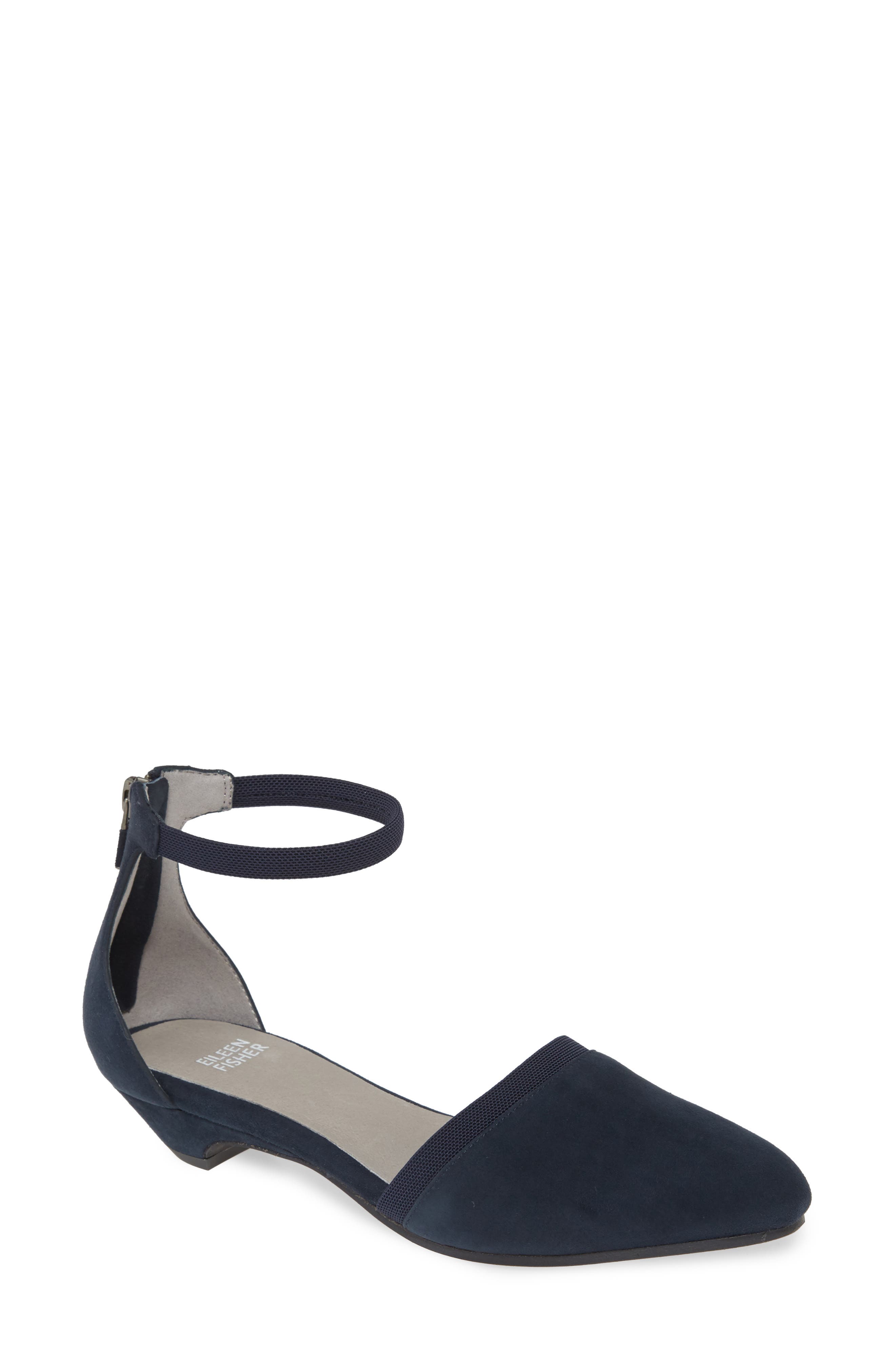 eileen fisher just ankle strap pump