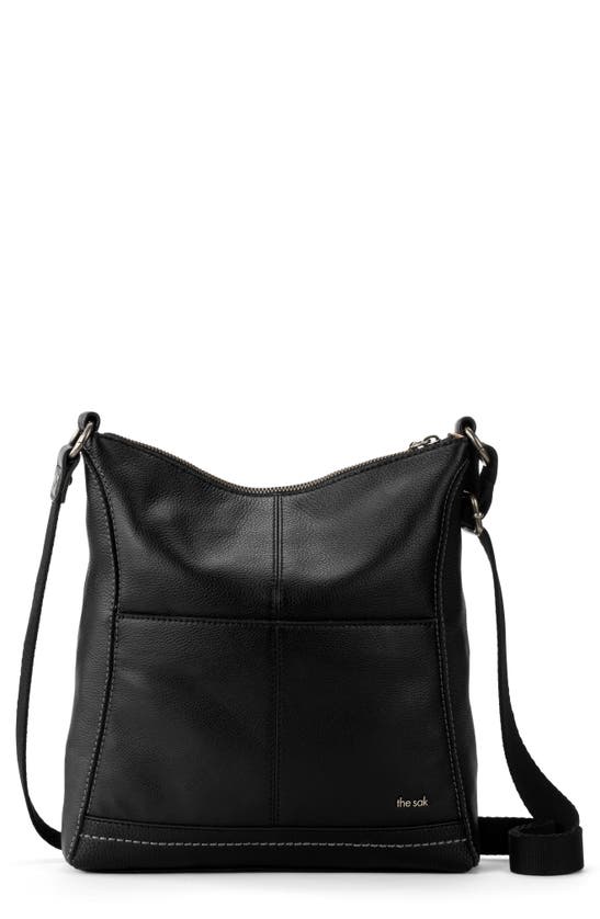 The Sak Lucia Leather Crossbody Bag In Black / Black ModeSens