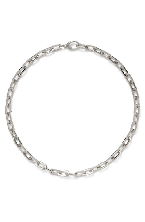 Lady Grey Octagon Chain Necklace In Silver