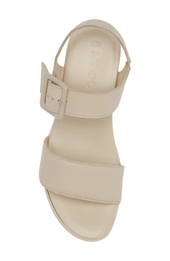 Shop Naot Glamour Platform Sandal In Soft Ivory Leather