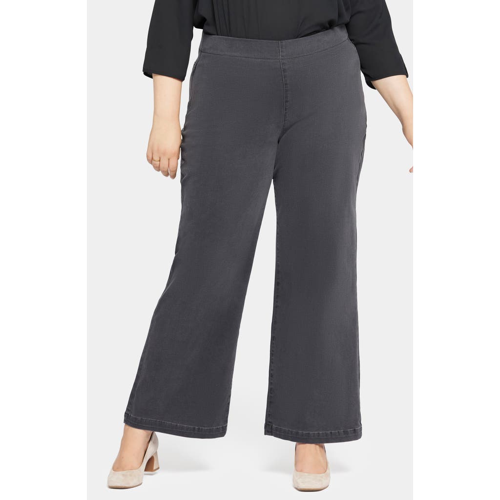 Nydj Plus Size Pull On Teresa Wide Leg Jeans In Sierra