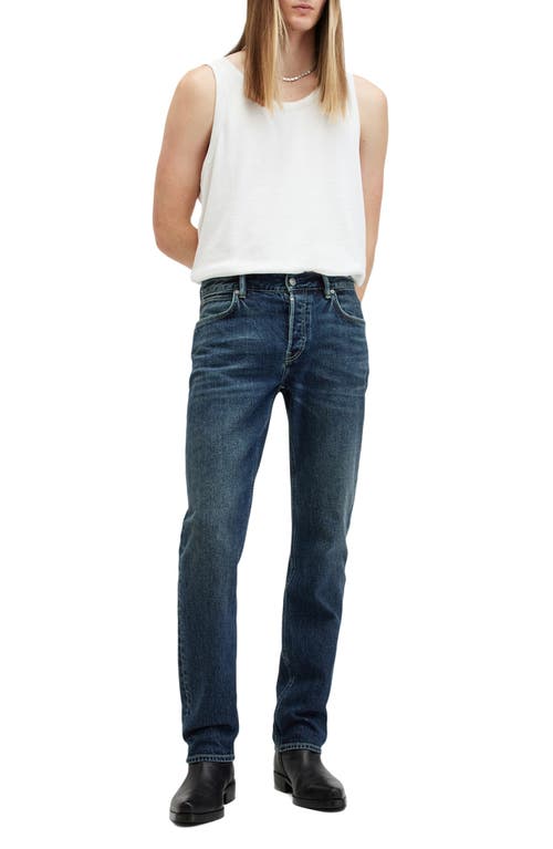 Allsaints Sid Skinny Fit Denim Jeans In Indigo Blue