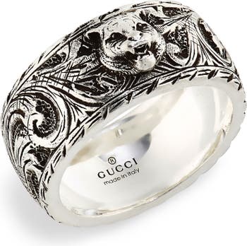 Gucci Gatto Sterling Silver Ring