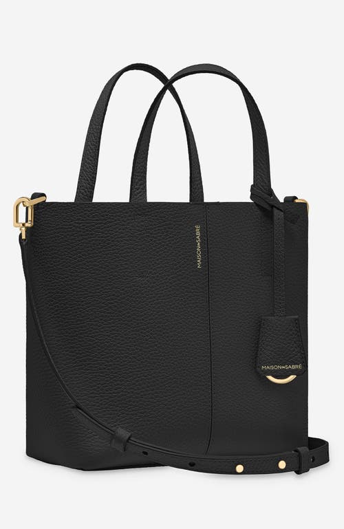 Maison De Sabre Maison De Sabré Small Leather Soft Tote In Rouge Noir