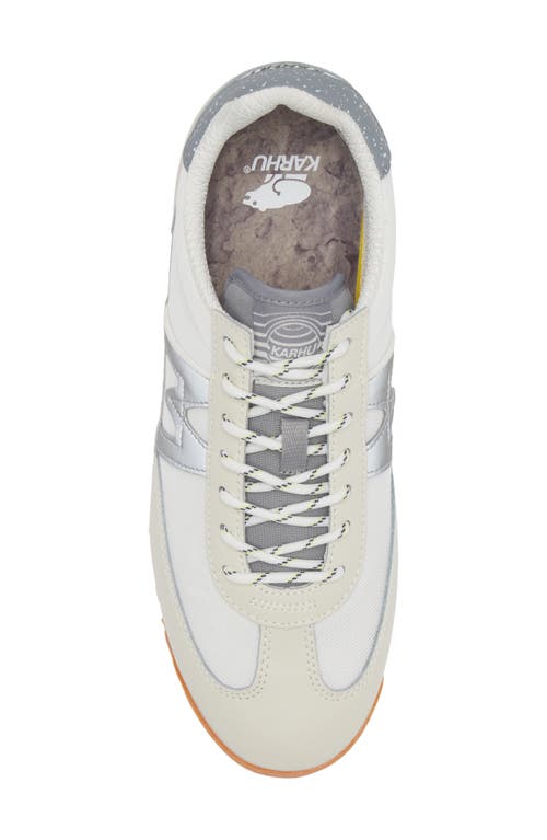 Shop Karhu Gender Inclusive Mestari Control Sneaker In Llily White/silver