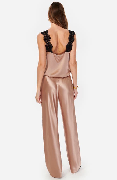 Cami Nyc Bristol Satin Pull-on Pants In Mink In Mink