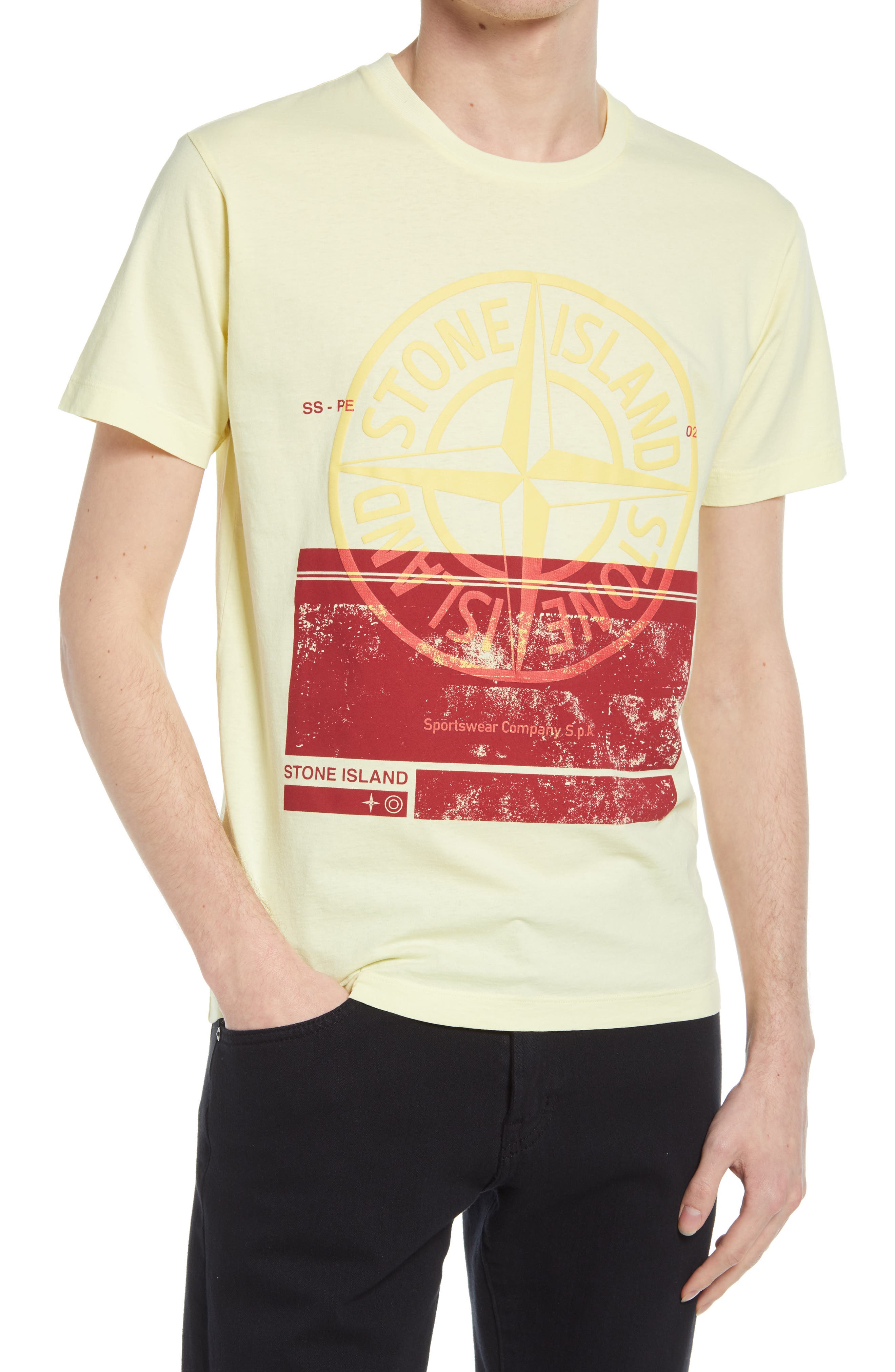 stone island paint pocket t shirt